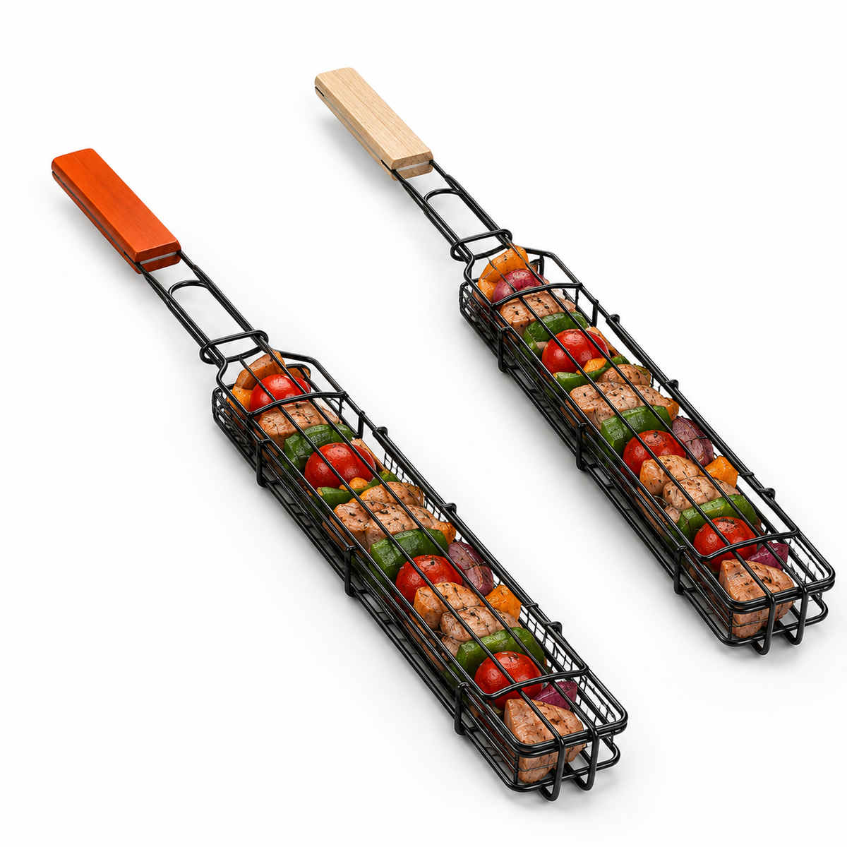Panier à Griller Portable en Acier Inoxydable