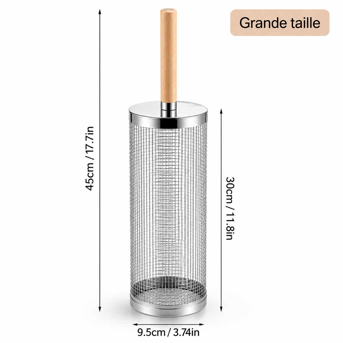Cage de Cuisson Rotative en Acier Inoxydable