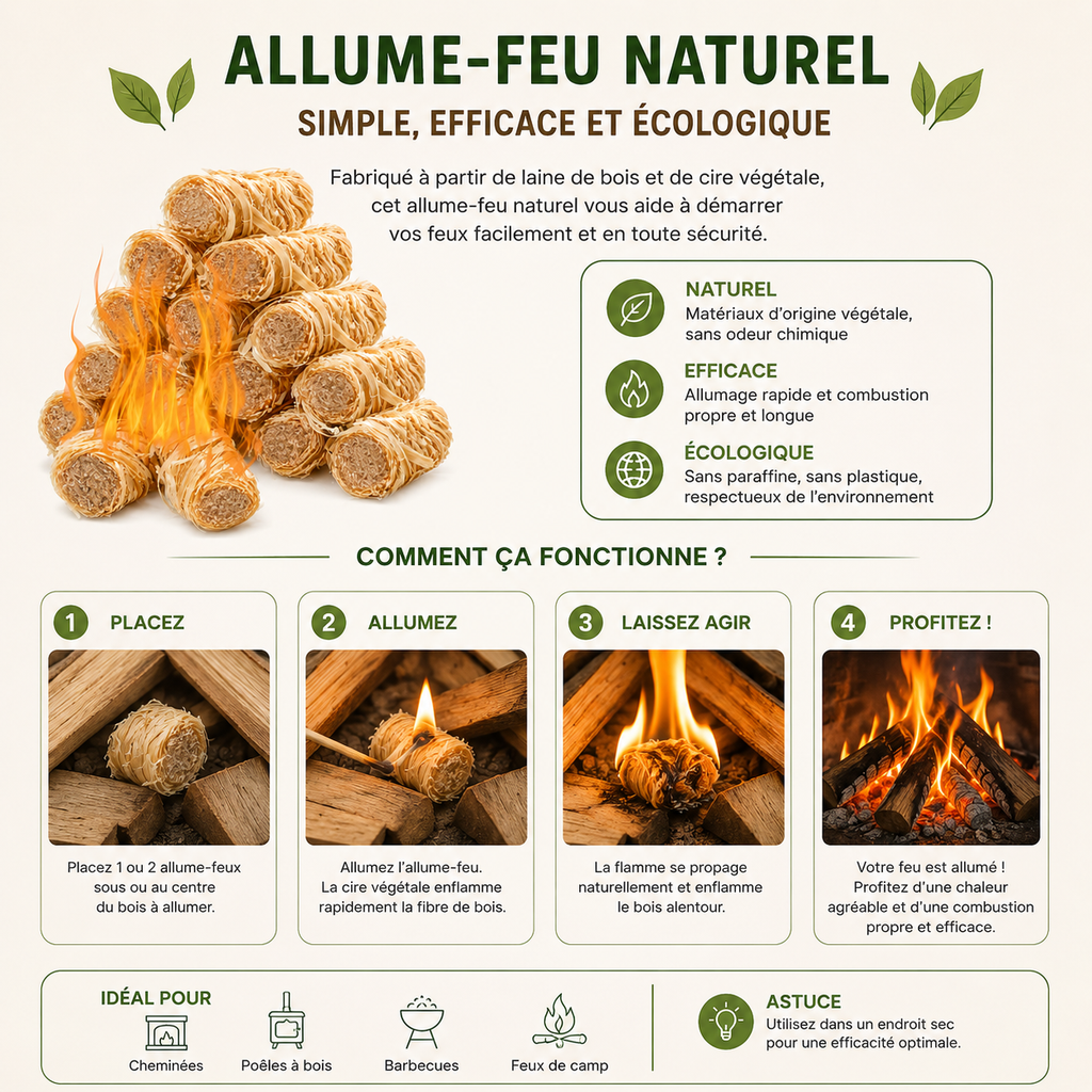 Allume Feu Naturel