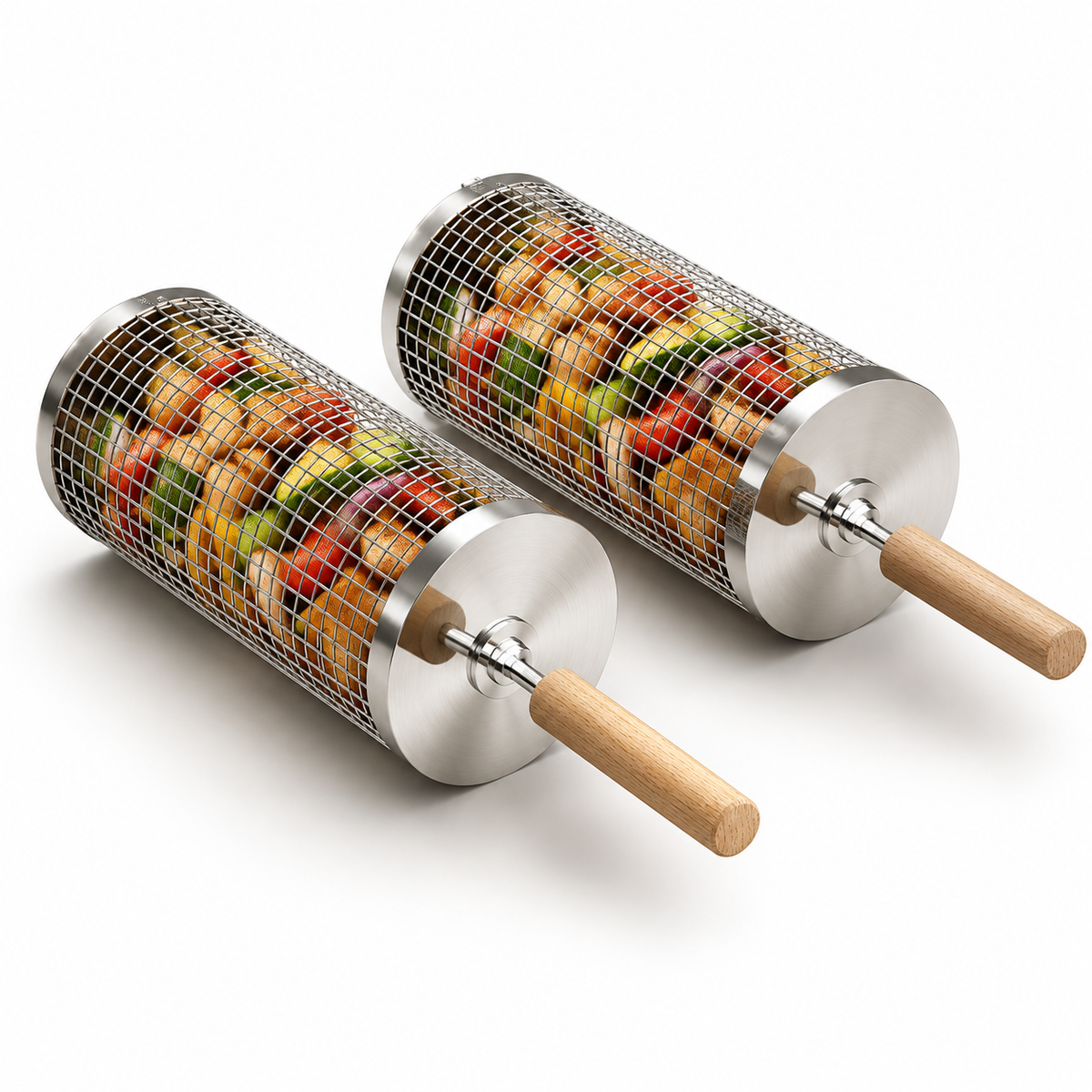 Cage de Cuisson Rotative en Acier Inoxydable